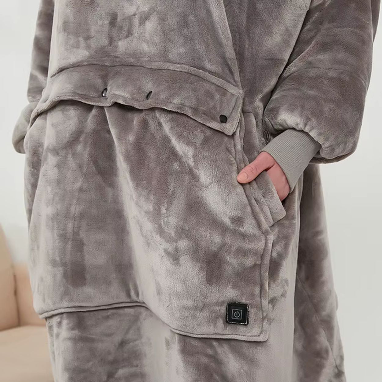 Sweat à Capuche Électrique Chauffant avec Chauffage USB