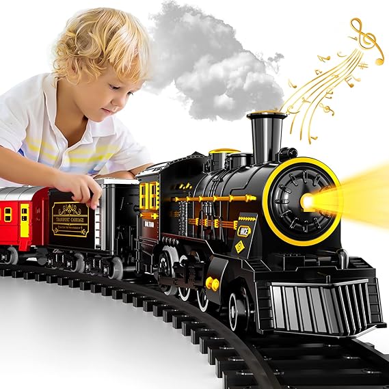 Train Électrique Enfant Jouet Ferroviaire - Foivo