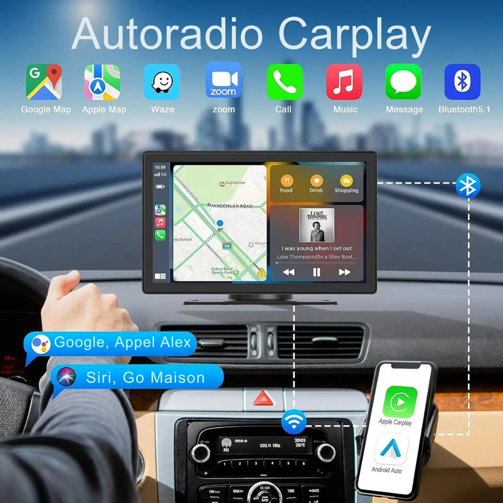 Autoradio Android Carplay avec Écran Tactile