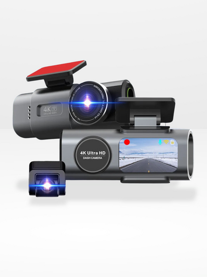 Caméra de Voiture 4K Full HD avec Enregistrement Continu