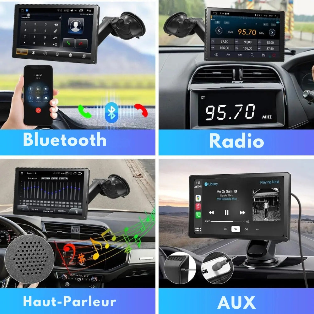 Autoradio Android Carplay avec Écran Tactile
