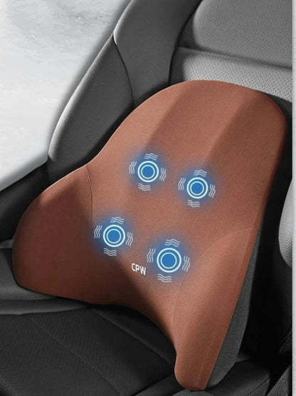 Coussin de Voiture Massant avec Vibrations et Appuie-tête Réglable