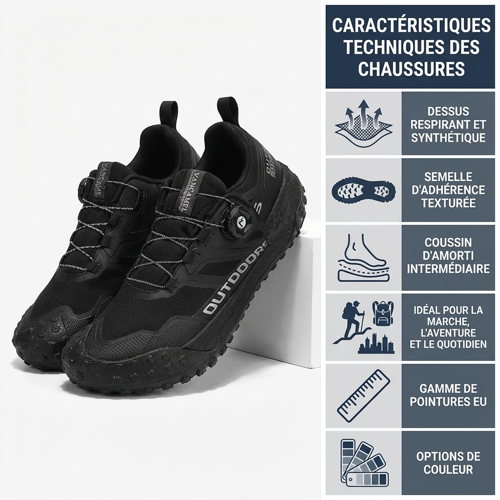 Marcherelle™ – Chaussures De Randonnée Légères et Antidérapantes