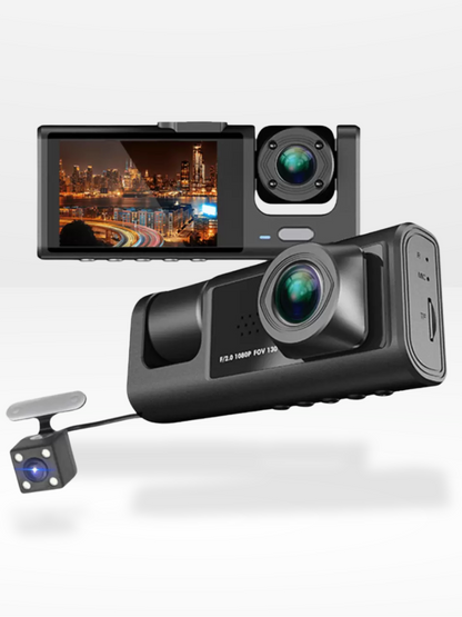 Caméra de Voiture Double Système Avant/Arrière Full HD