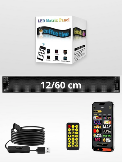 Panneau LED Auto Personnalisable et Réglable
