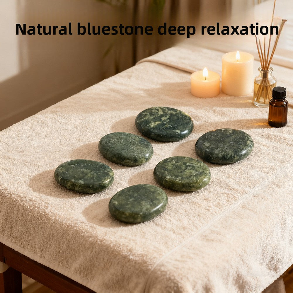 Pierres de Massage Chaudes en Pierre de Jade Naturelle