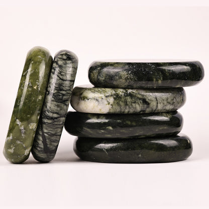 Pierres de Massage Chaudes en Pierre de Jade Naturelle