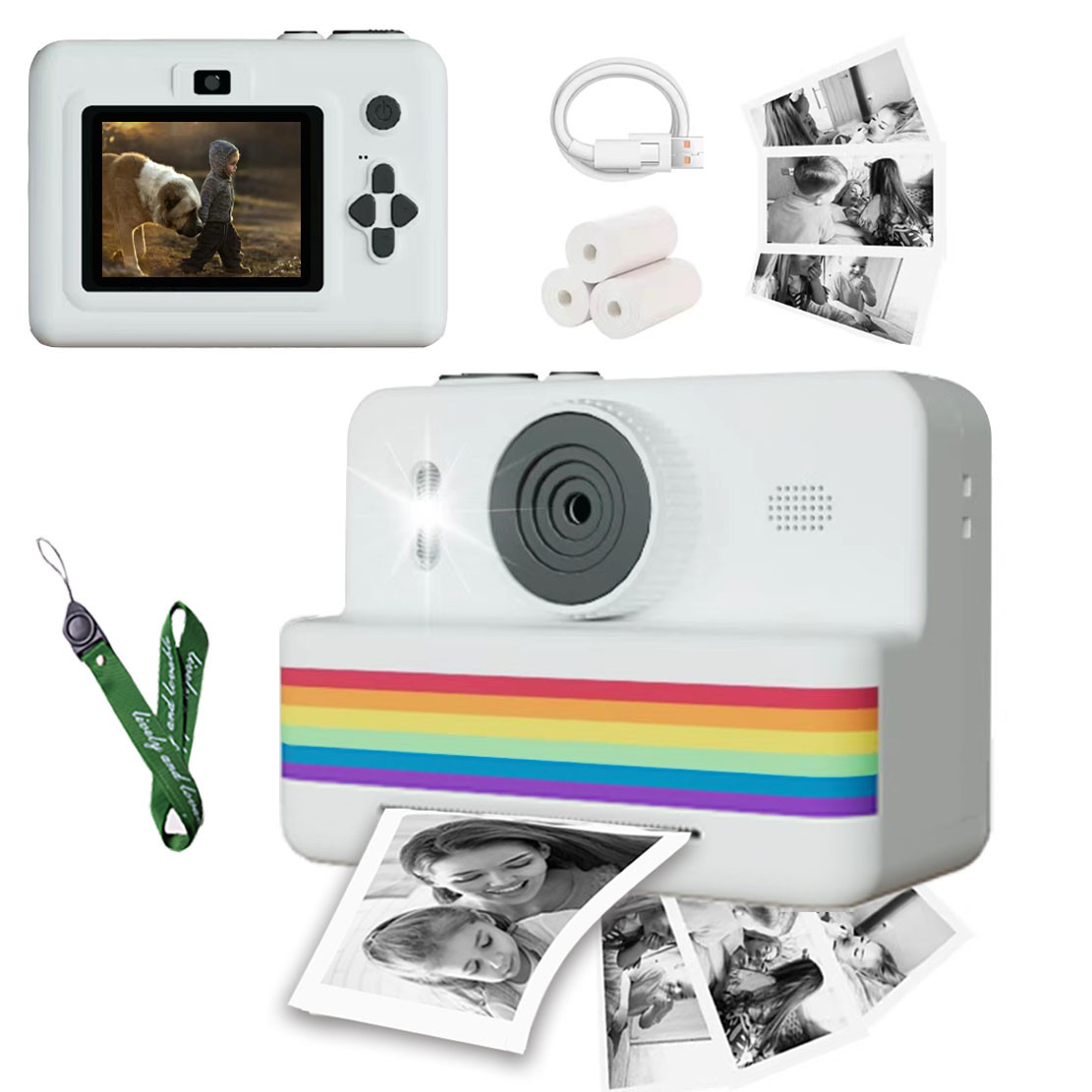 Marcherelle™ – Appareil Photo Enfant À Impression Instantanée Créative