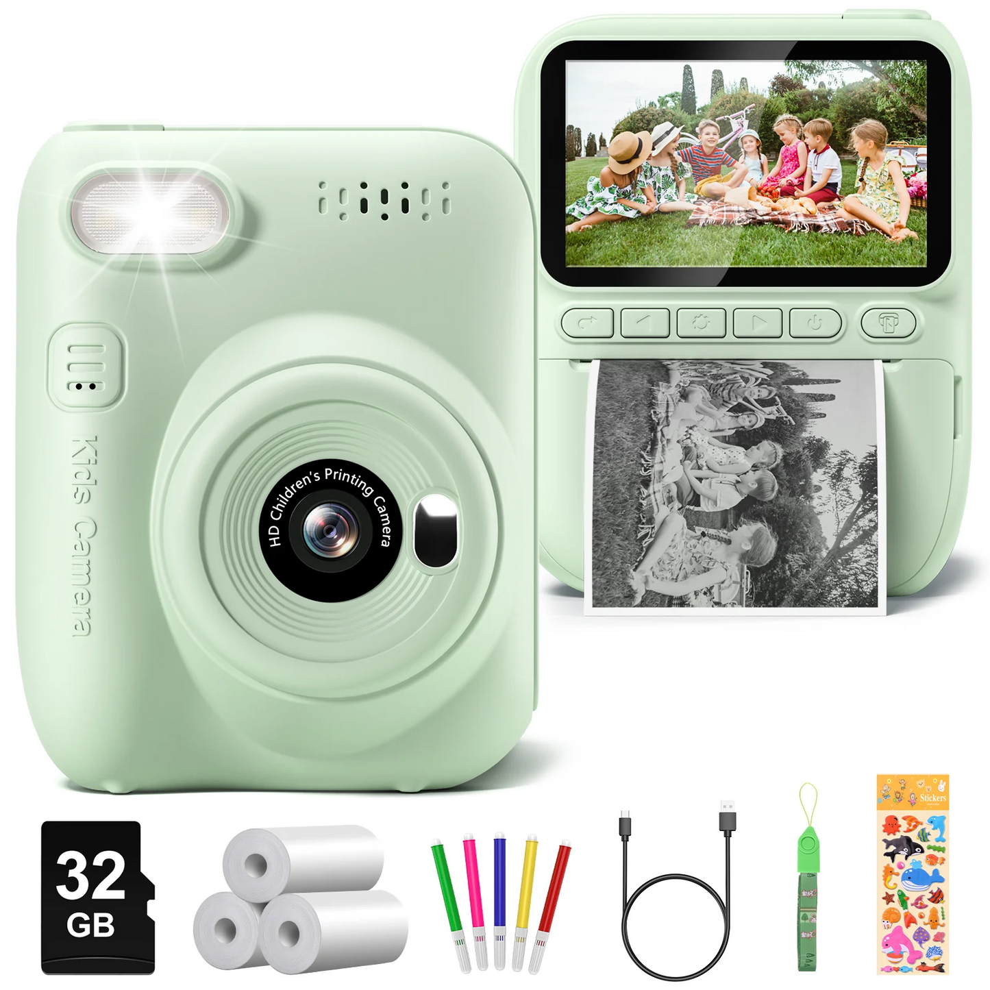 Marcherelle™ – Appareil Photo Enfant Instantané pour Créativité Ludique