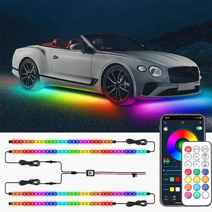 Lampe LED Sous Voiture Design Futuriste