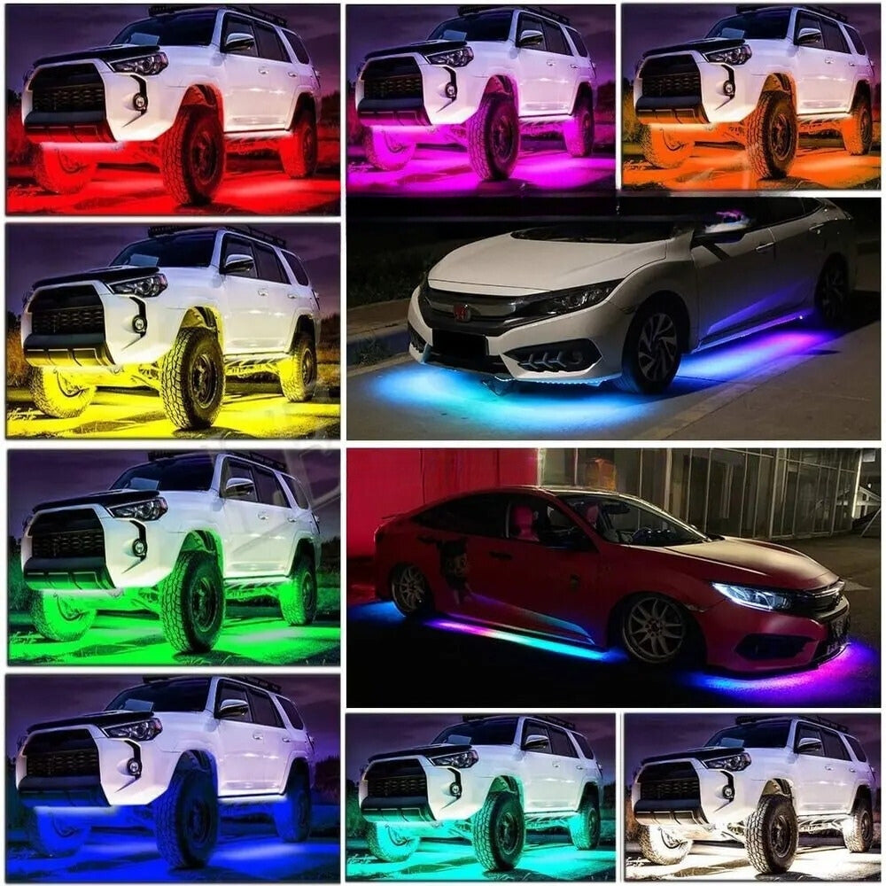 Lampe LED Sous Voiture Design Futuriste