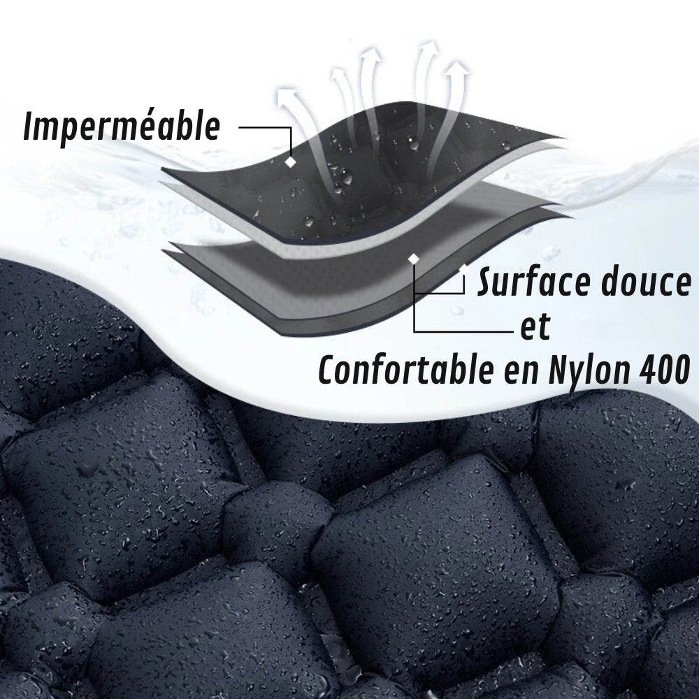 Matelas de Camping Gonflable Léger et Confortable