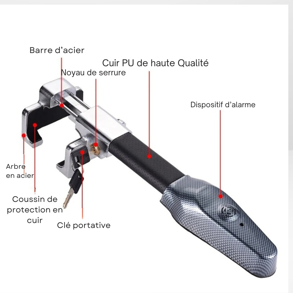 Canne de Sécurité avec Alarme Anti-Vol pour Voiture