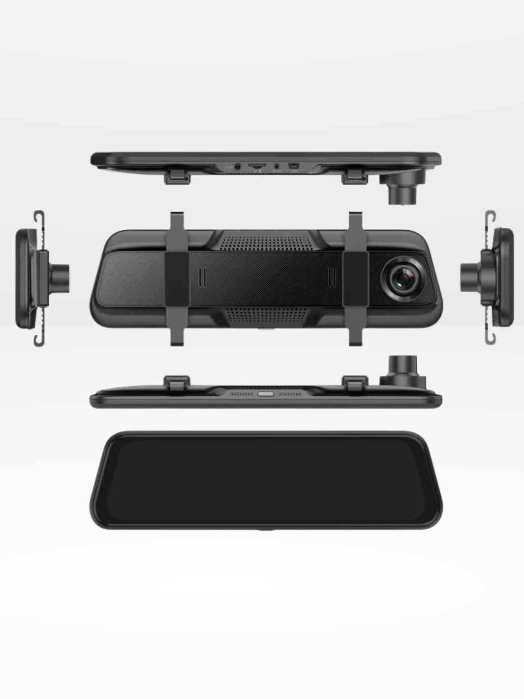 Rétroviseur Caméra 4K Avant/Arrière avec CarPlay et Enregistrement