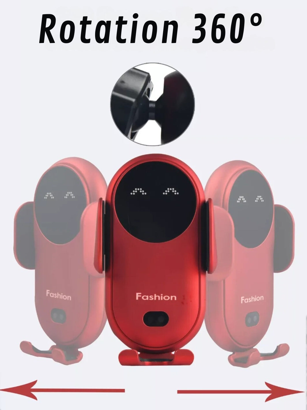 Support Téléphone Voiture Chargeur Sans Fil