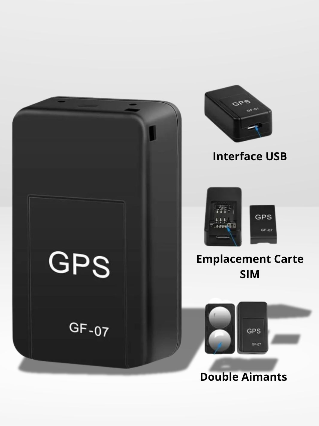 Traceur GPS Mini Magnétique Anti-Vol pour Véhicules et Objets