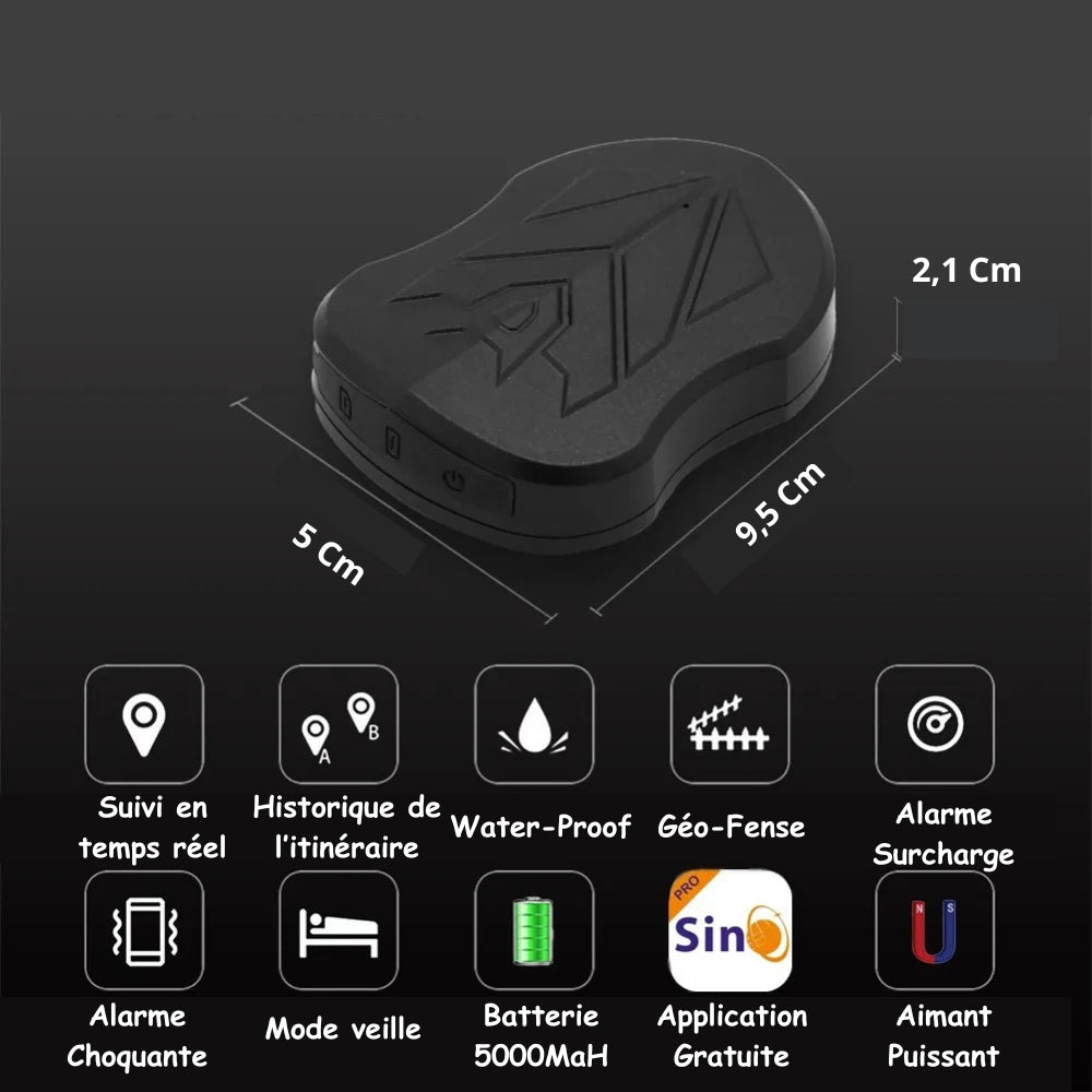 Traceur GPS Voiture 4G avec Batterie Longue Durée